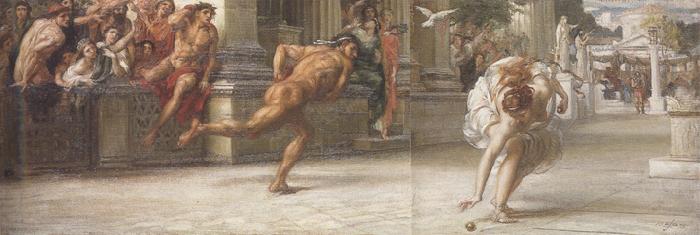 Atalanta's Race'and Nausicaa and her Maidens playing at Ball (mk37), Sir Edward john poynter,bt.,P.R.A